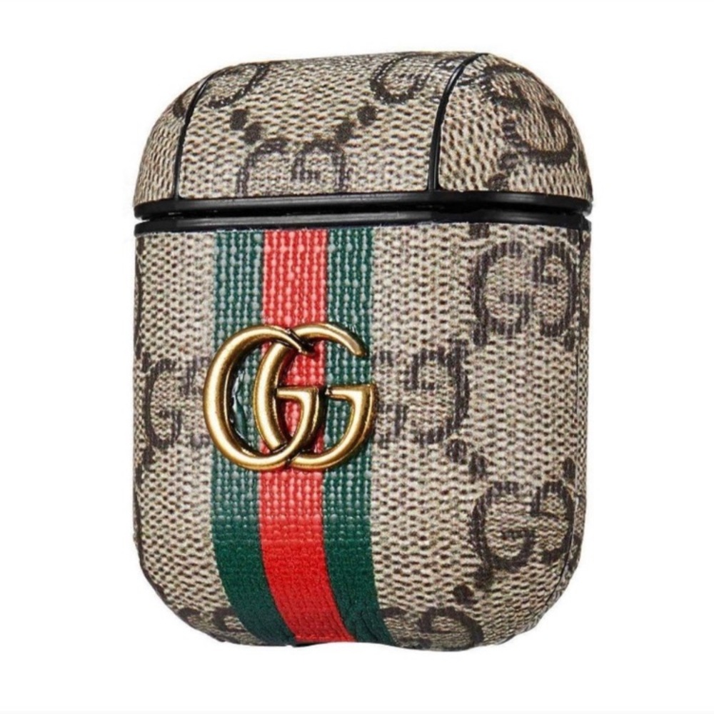 AirPod cases 2-pack designer LV and GG new in box